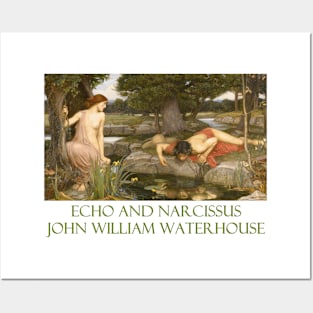 Echo and Narcissus by John Waterhouse Posters and Art